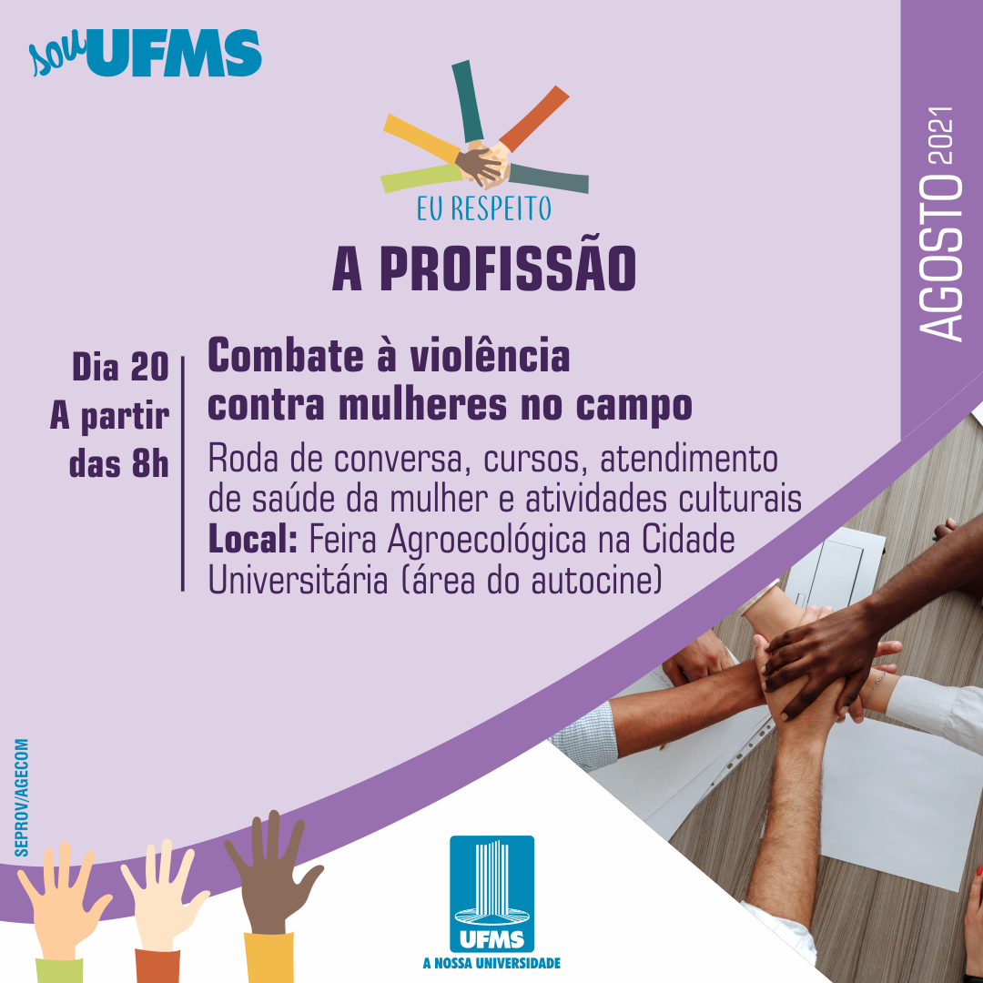 Feira Agroecológica da Ufms terá programação de combate à violência contra mulheres no campo