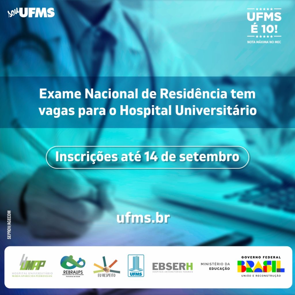 Exame Nacional de Residência abre inscrições na quarta-feira - UFMS